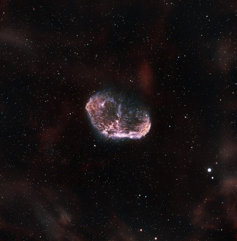 Crescent Nebula, photographed by Hari Krishna Malladi.