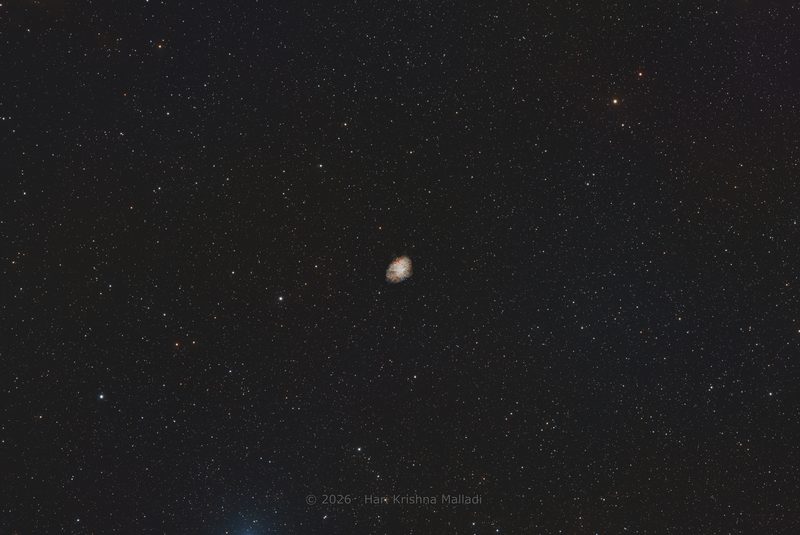 Dumbbell Nebula, photographed by Hari Krishna Malladi.